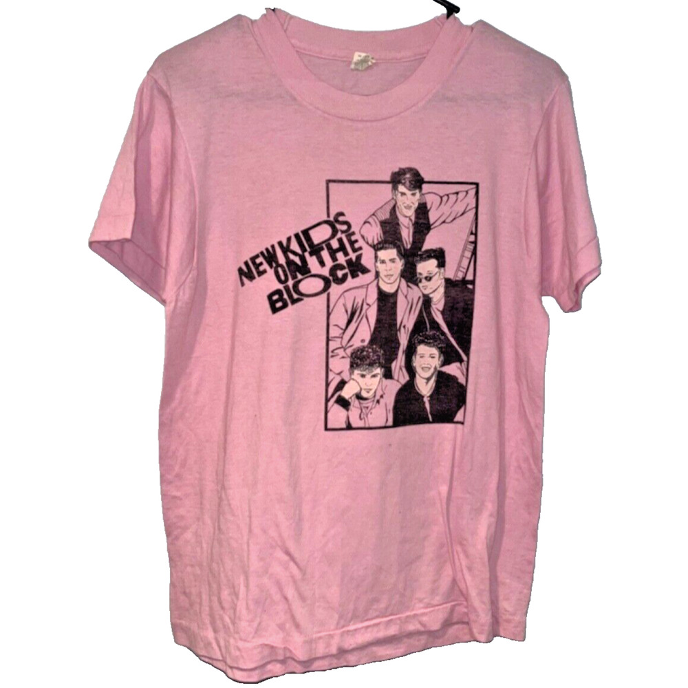 New Kids On The Block Pop Music NKOTB 1980s Tshirt Medium VTG 80s